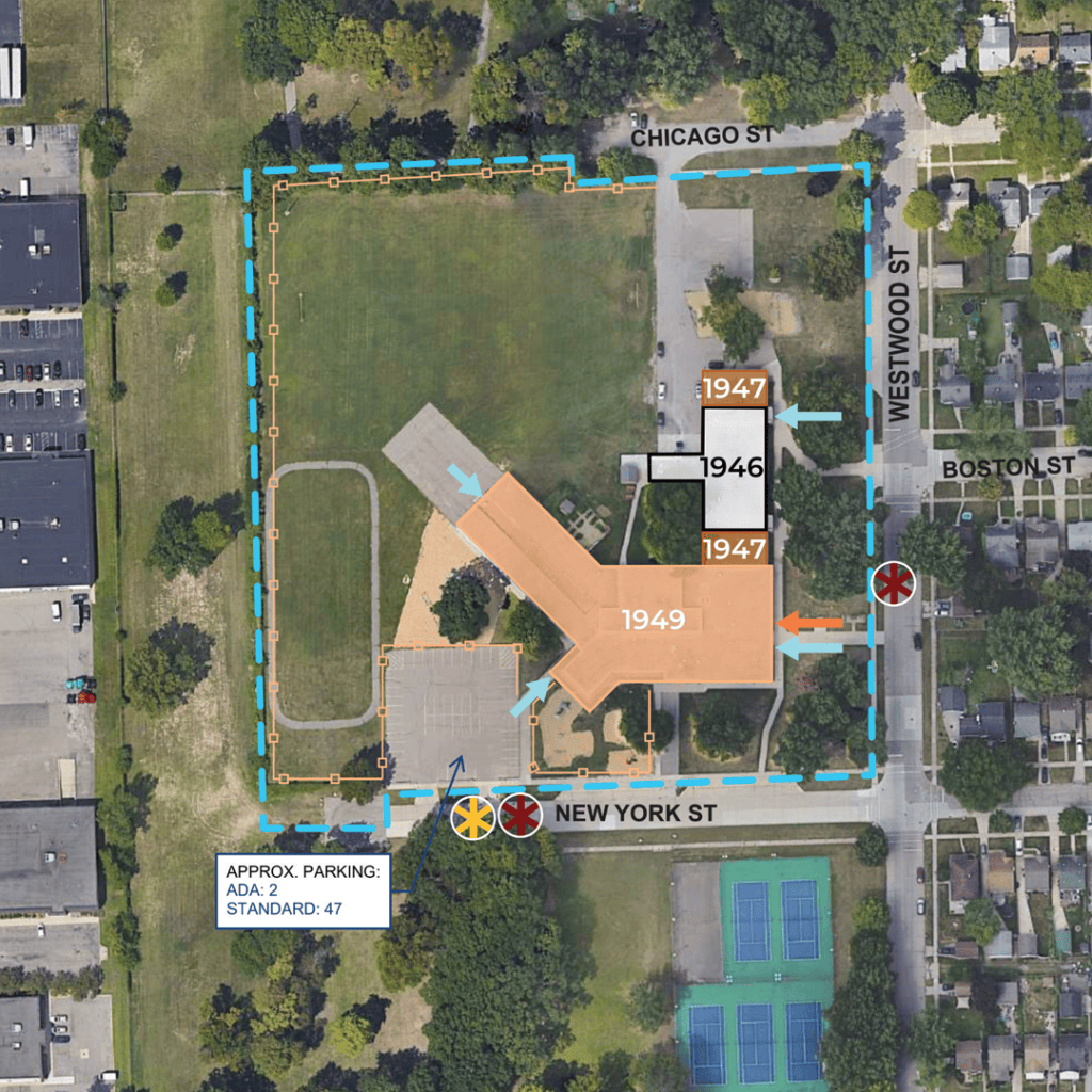 Long Elementary was constructed in 1945 on 8 acres of land. Under the 2026 transformational bond, Long would be completely renovated. Estimated cost: $13,777,900. Note Long Elementary had air conditioning and new boilers installed a few years ago. For an overview, see the one-page Long flyer.